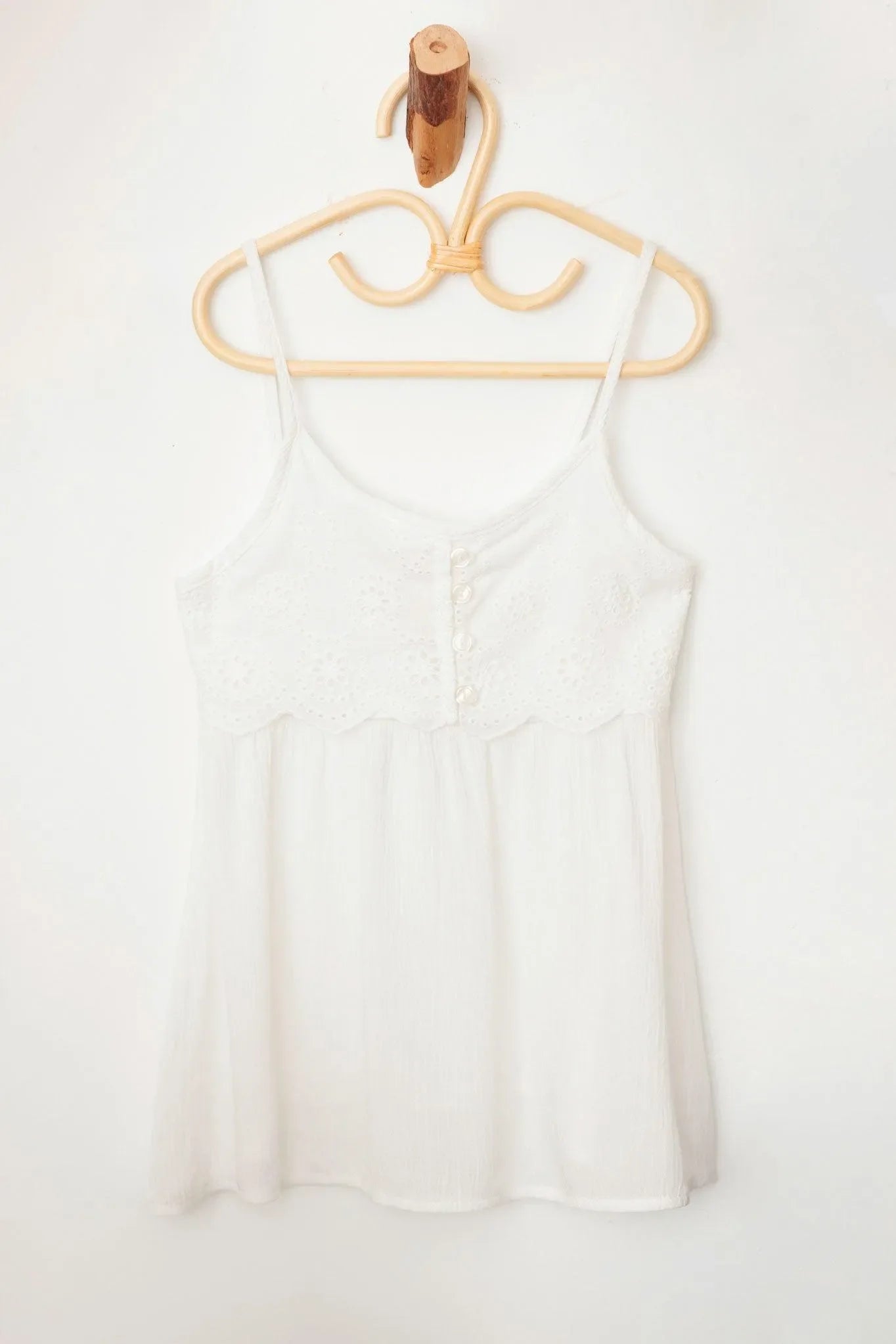 Girls Western Sleeveless Floral Embroidered Top