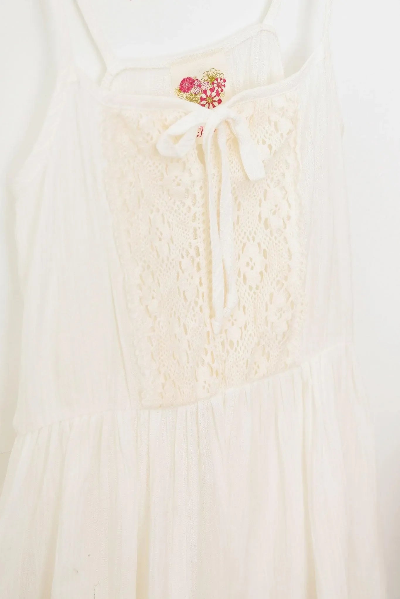 Girls Western Sleeveless Front Lace and Tie Tops